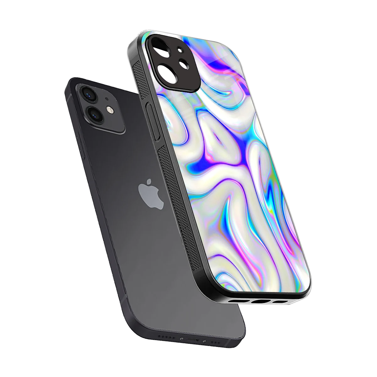 Lilac Drift sleek iphone 11 cover with tempered glass back and TPU edges