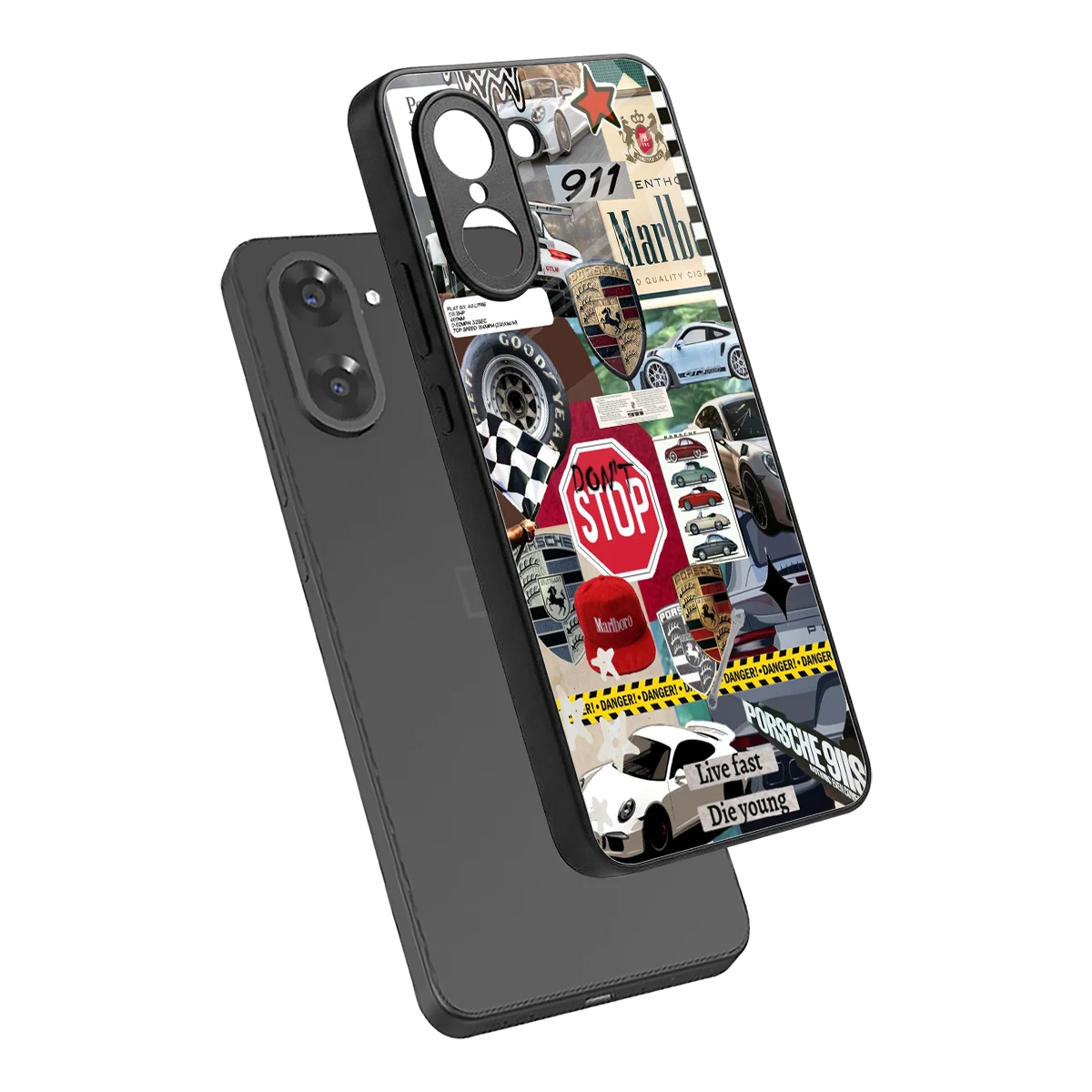 Limitless Ride sleek oneplus nord ce5 5g cover with tempered glass back and TPU edges