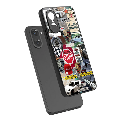 Limitless Ride sleek oneplus nord ce5 5g cover with tempered glass back and TPU edges