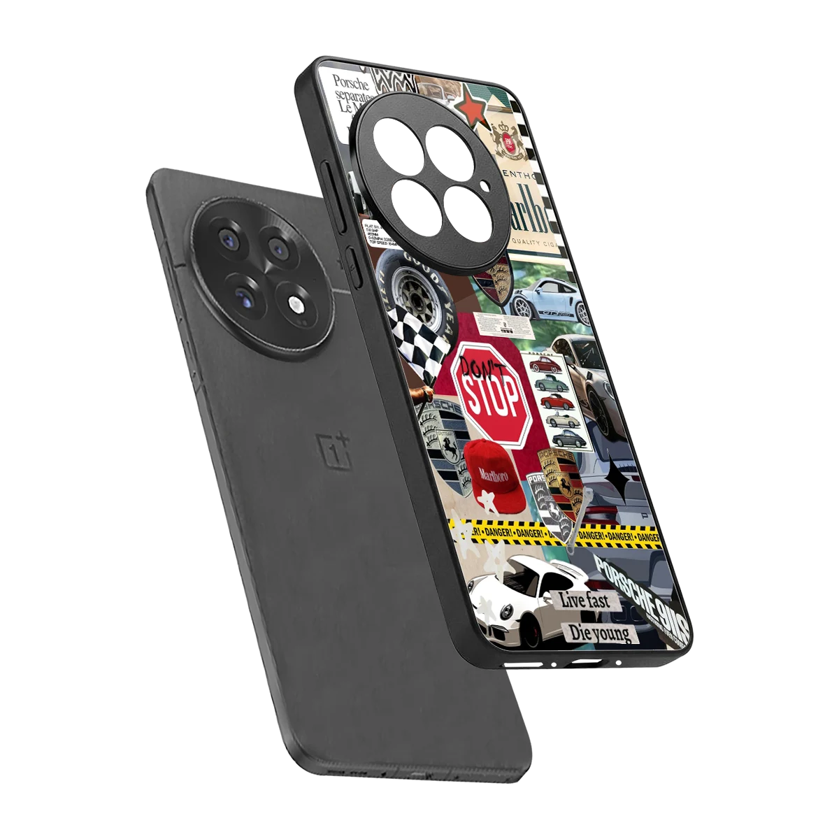 Limitless Ride sleek oneplus 13 cover with tempered glass back and TPU edges