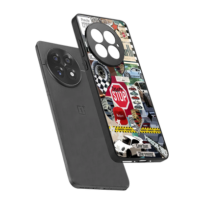 Limitless Ride sleek oneplus 13 cover with tempered glass back and TPU edges
