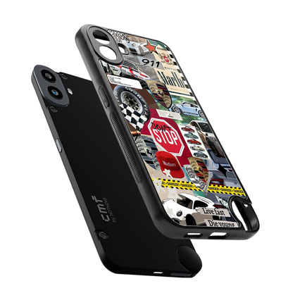Limitless Ride sleek cmf nothing phone 1 cover with tempered glass back and TPU edges