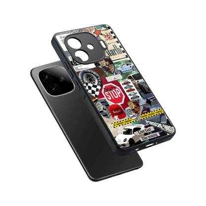 Limitless Ride sleek iqoo neo 10r 5g cover with tempered glass back and TPU edges