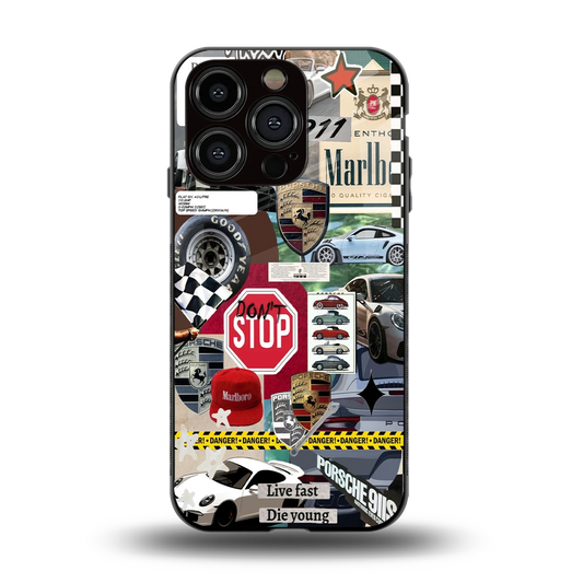 Limitless Ride back phone cover | glass case for iphone 13 pro