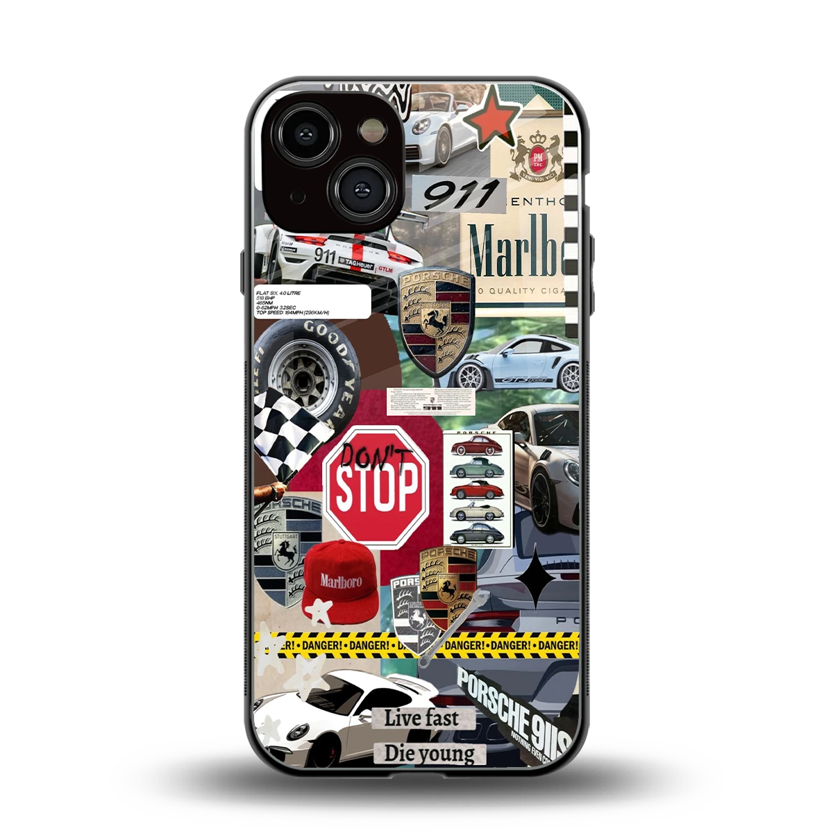 Limitless Ride back phone cover | glass case for iphone 13