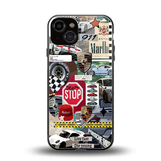 Limitless Ride back phone cover | glass case for iphone 13