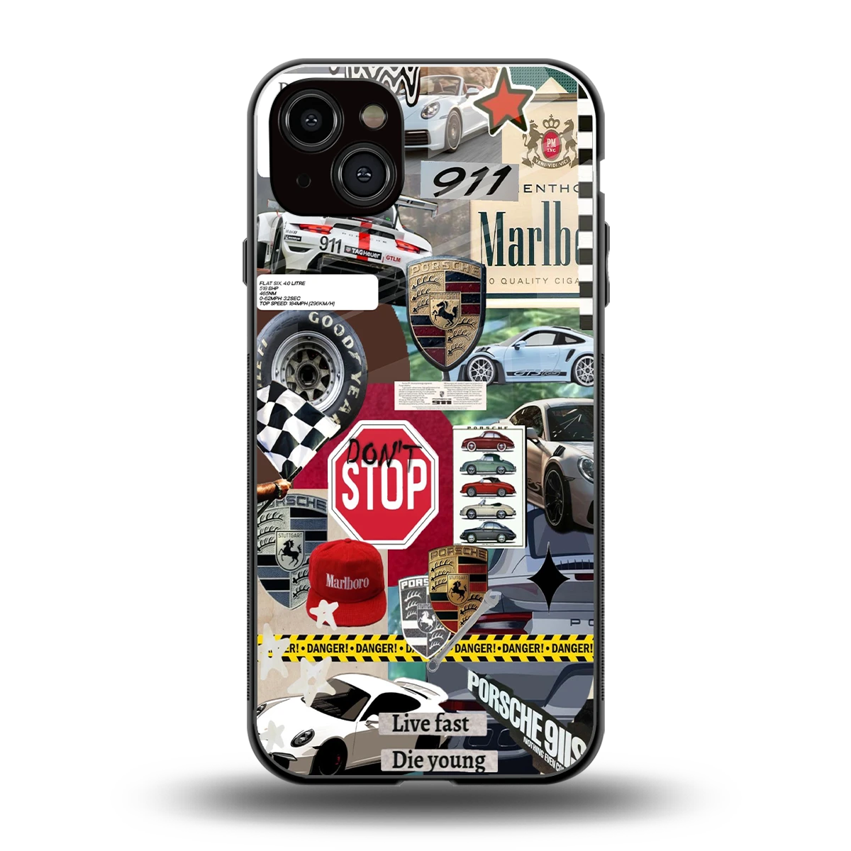 Limitless Ride back phone cover | glass case for iphone 14 plus