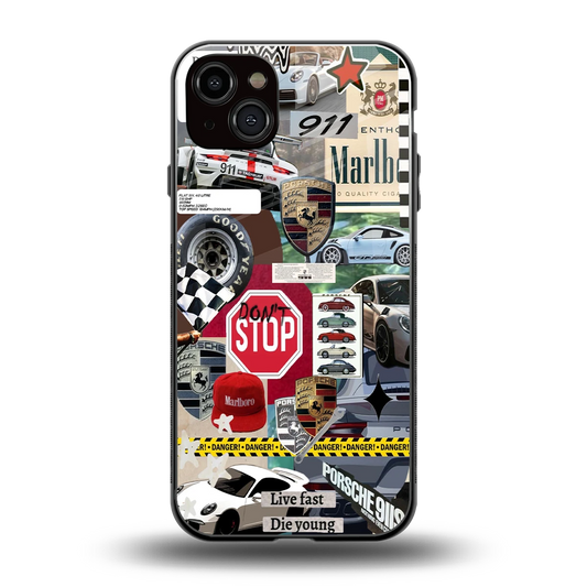 Limitless Ride back phone cover | glass case for iphone 14 plus