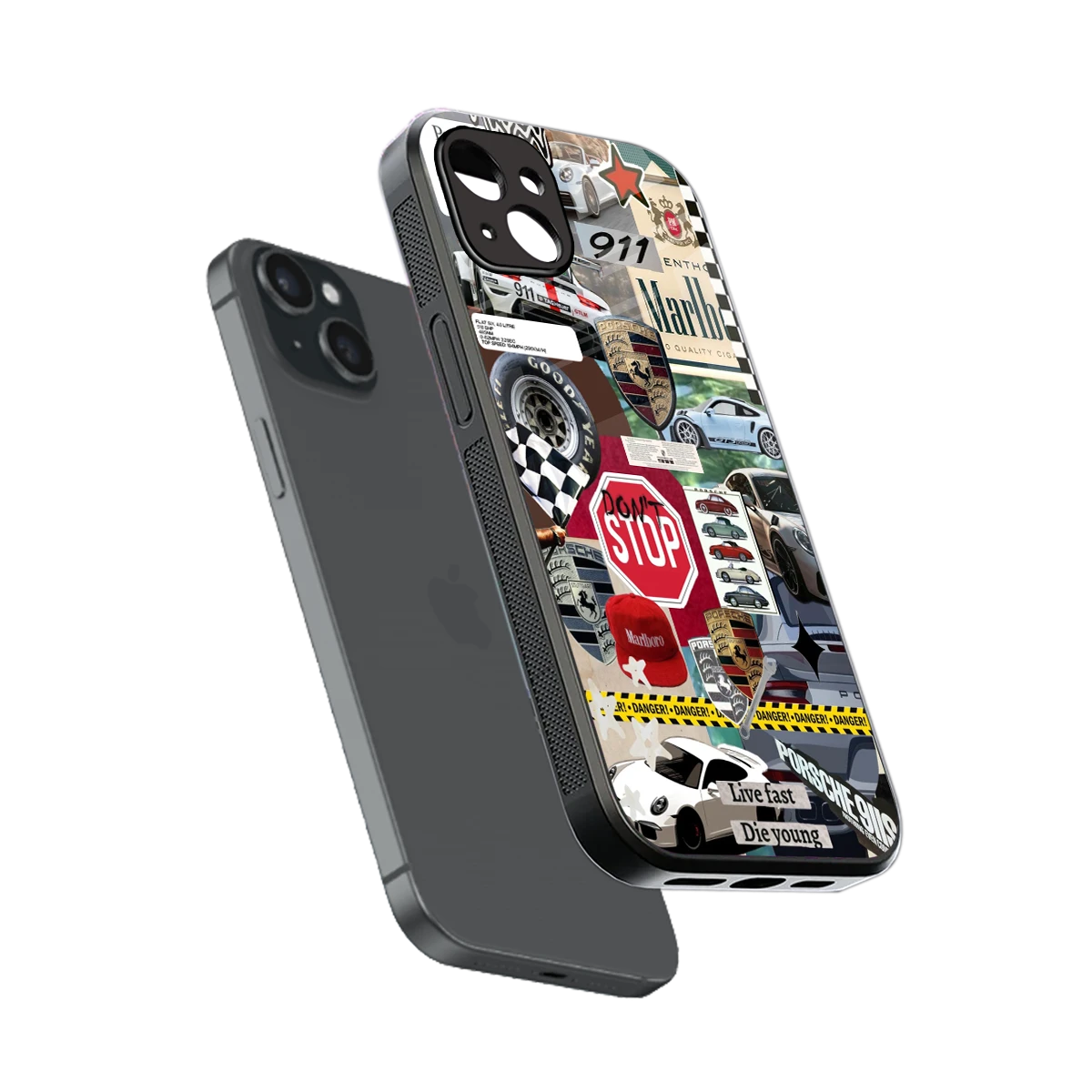 Limitless Ride sleek iphone 14 plus cover with tempered glass back and TPU edges