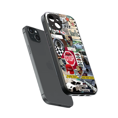 Limitless Ride sleek iphone 14 plus cover with tempered glass back and TPU edges