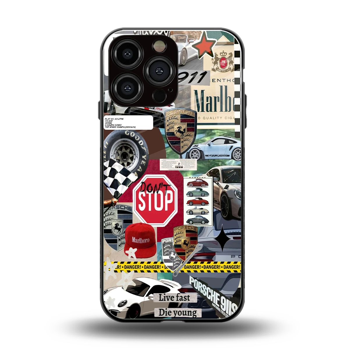 Limitless Ride back phone cover | glass case for iphone 15 pro max