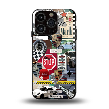 Limitless Ride back phone cover | glass case for iphone 15 pro