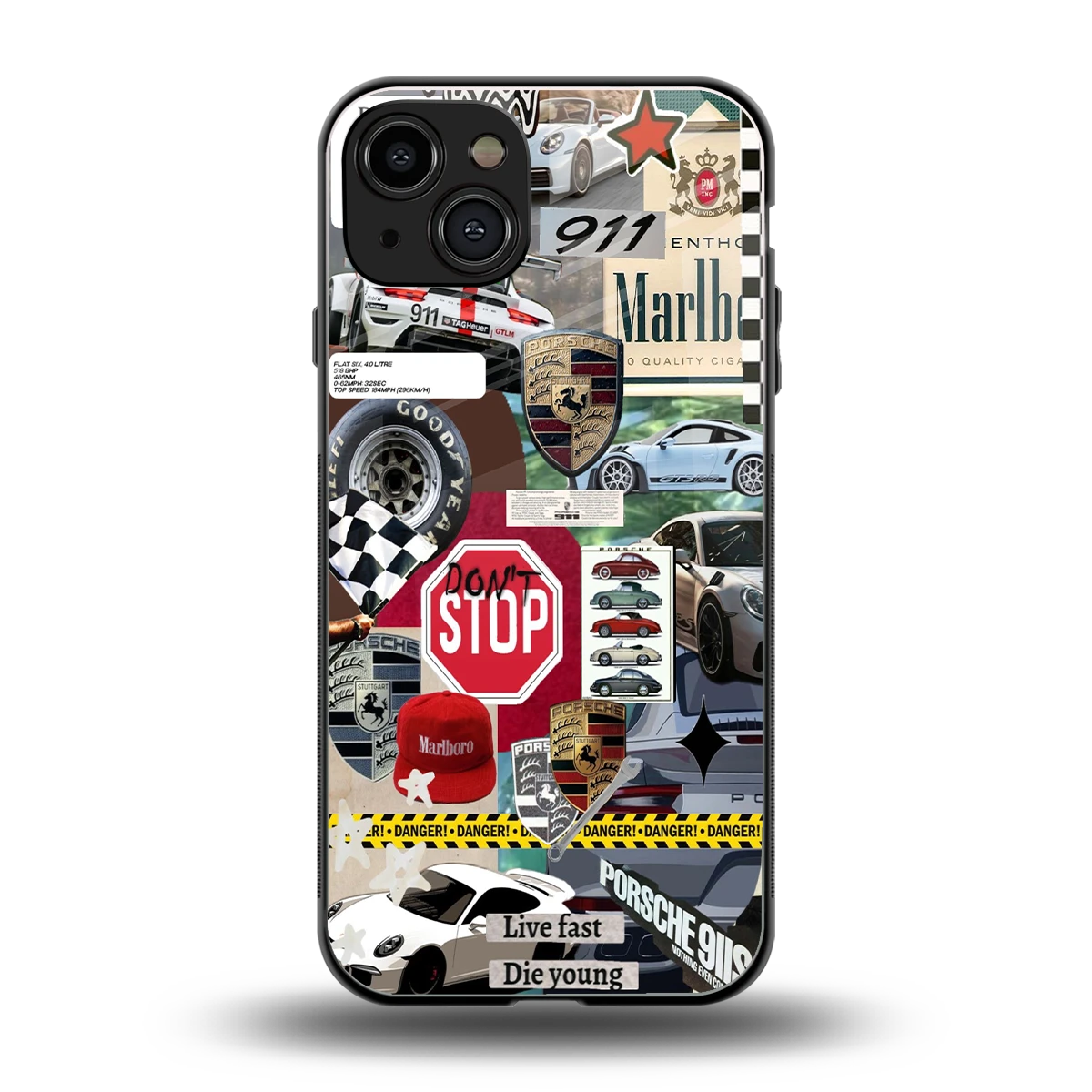 Limitless Ride back phone cover | glass case for iphone 15