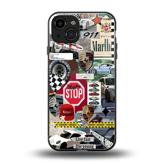 Limitless Ride back phone cover | glass case for iphone 15