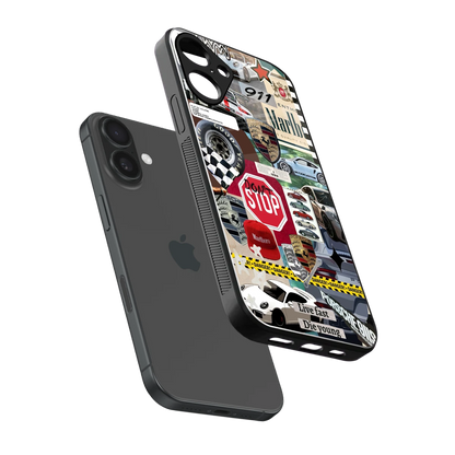 Limitless Ride sleek iphone 16 plus cover with tempered glass back and TPU edges