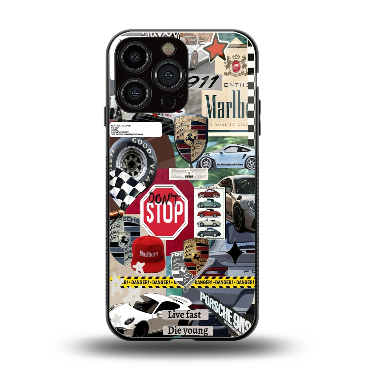 Limitless Ride back phone cover | glass case for iphone 16 pro max