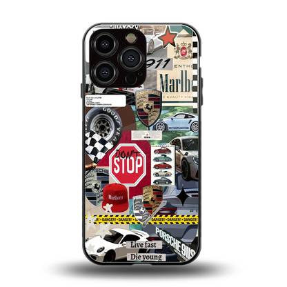 Limitless Ride back phone cover | glass case for iphone 16 pro max