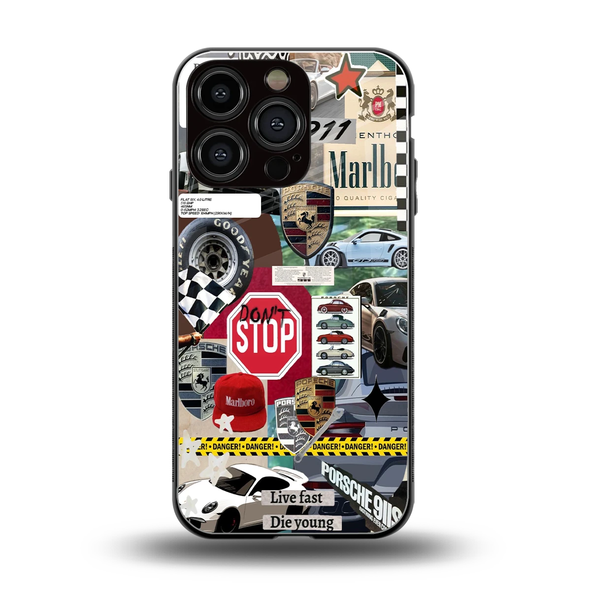 Limitless Ride back phone cover | glass case for iphone 16 pro