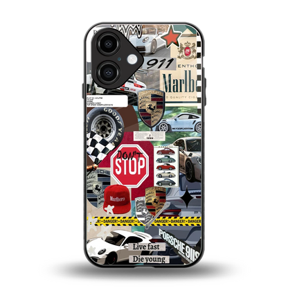 Limitless Ride back phone cover | glass case for iphone 16