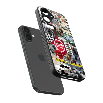 Limitless Ride sleek iPhone 16 cover with tempered glass back and TPU edges