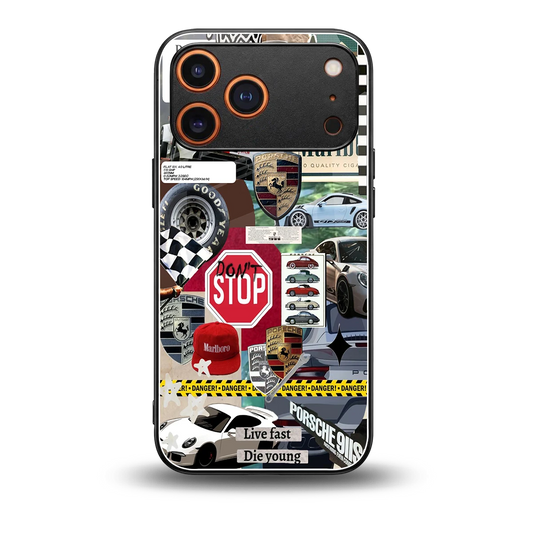 Limitless Ride back phone cover | glass case for iphone 17 pro max