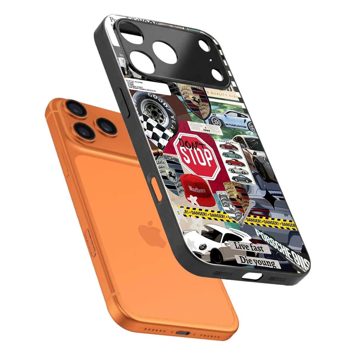 Limitless Ride sleek iphone 17 pro max cover with tempered glass back and TPU edges