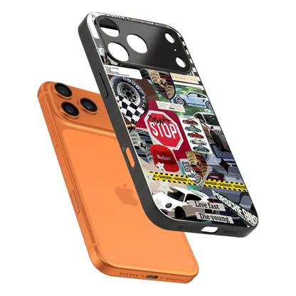 Limitless Ride sleek iphone 17 pro max cover with tempered glass back and TPU edges