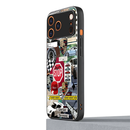 Limitless Ride iphone 17 pro mobile cover | shockproof glass phone case
