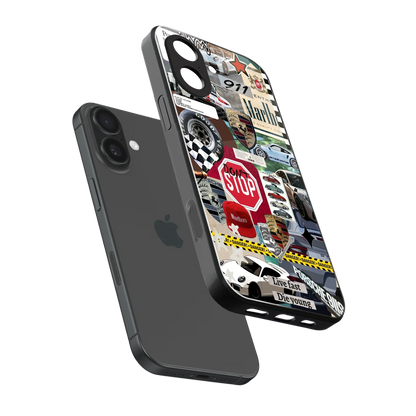 Limitless Ride sleek iphone 17 cover with tempered glass back and TPU edges