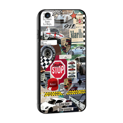 Limitless Ride sleek iphone 6s cover with tempered glass back and TPU edges