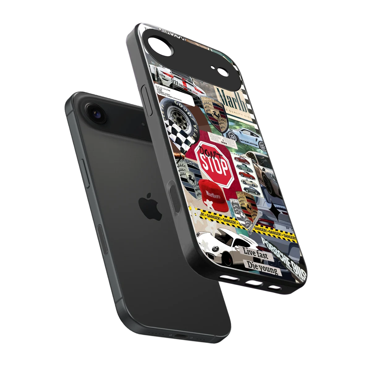 Limitless Ride sleek iphone air cover with tempered glass back and TPU edges