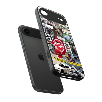 Limitless Ride sleek iphone air cover with tempered glass back and TPU edges