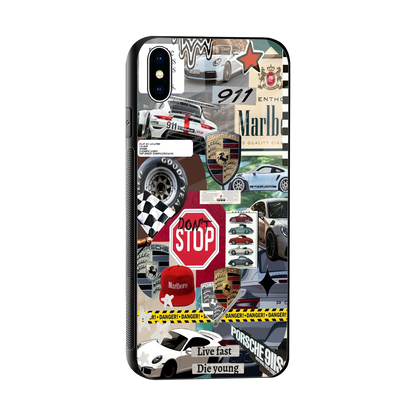 Limitless Ride sleek iphone xs max cover with tempered glass back and TPU edges