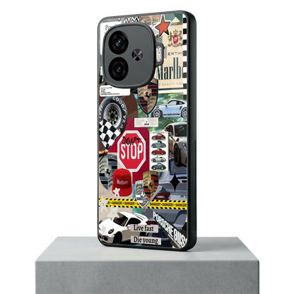 Limitless Ride iqoo neo 10r 5g mobile cover | shockproof glass phone case