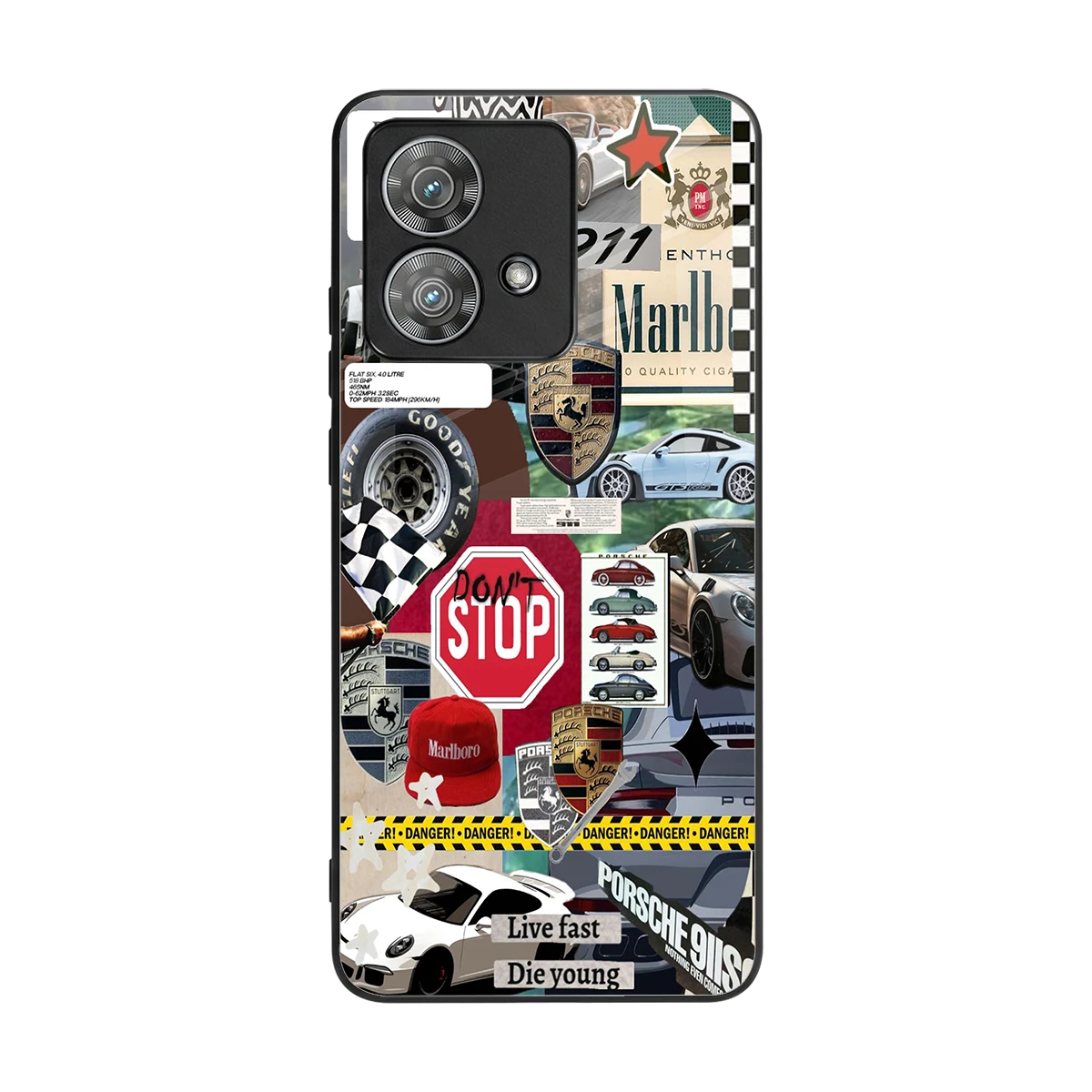 Limitless Ride back phone cover | glass case for motorola edge 40 neo 5g