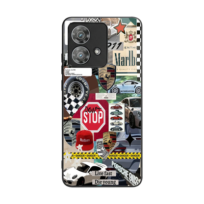 Limitless Ride back phone cover | glass case for motorola edge 40 neo 5g