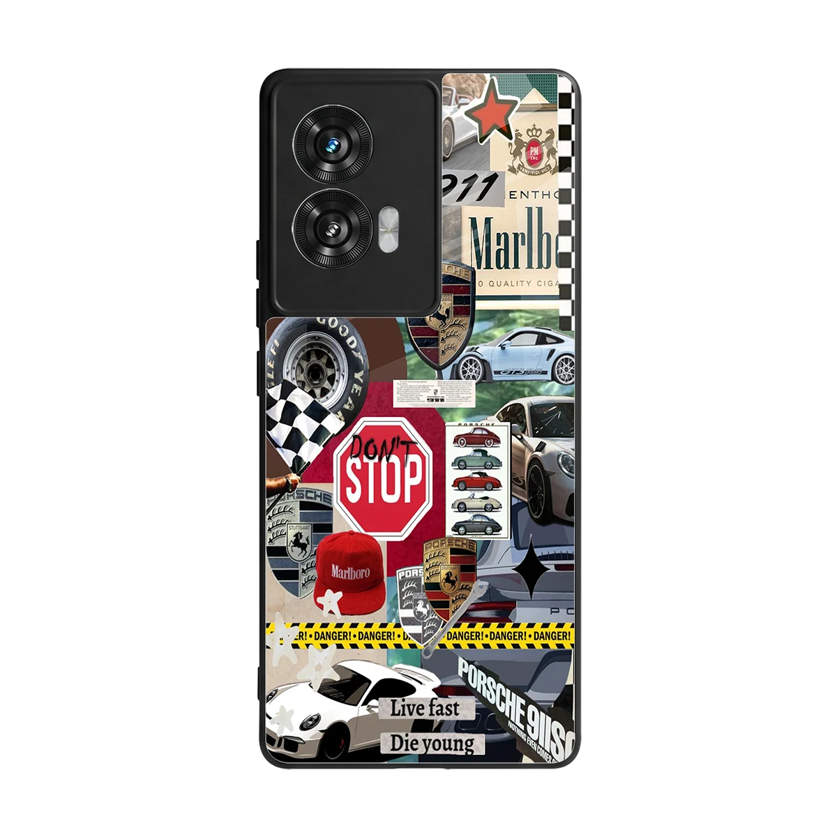 Limitless Ride back phone cover | glass case for motorola edge 50 fusion