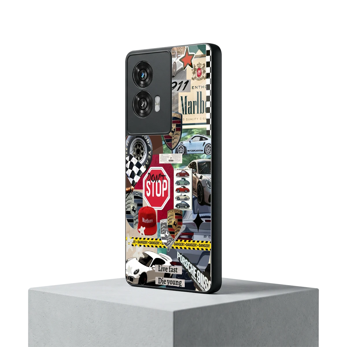 Limitless Ride motorola edge 50 fusion mobile cover | shockproof glass phone case