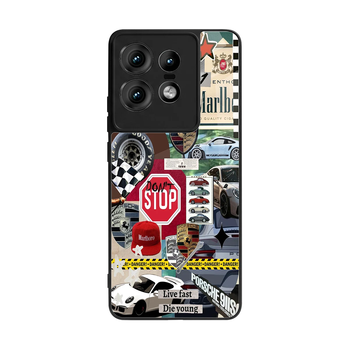Limitless Ride back phone cover | glass case for motorola edge 50 pro