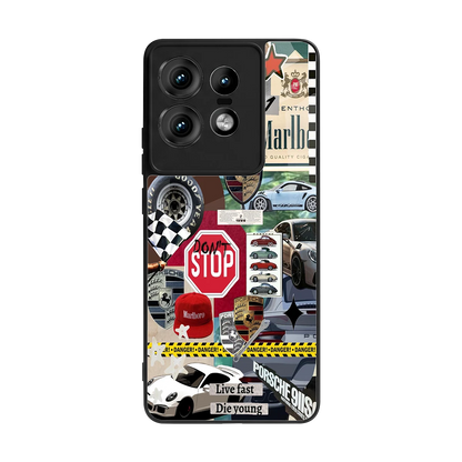 Limitless Ride back phone cover | glass case for motorola edge 50 pro