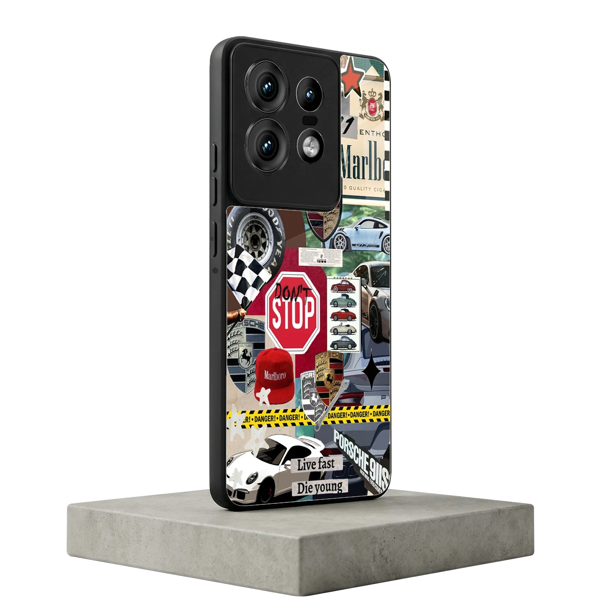 Limitless Ride motorola edge 50 pro mobile cover | shockproof glass phone case