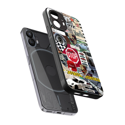 Limitless Ride sleek nothing phone 2 cover with tempered glass back and TPU edges