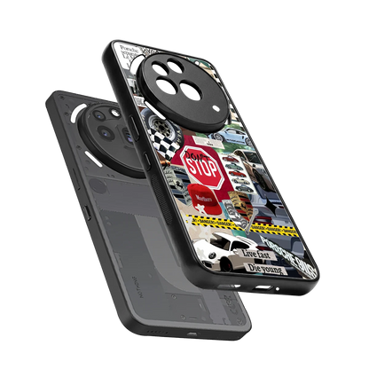 Limitless Ride sleek nothing phone 3a pro cover with tempered glass back and TPU edges