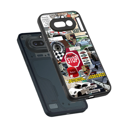 Limitless Ride sleek nothing phone 4a cover with tempered glass back and TPU edges