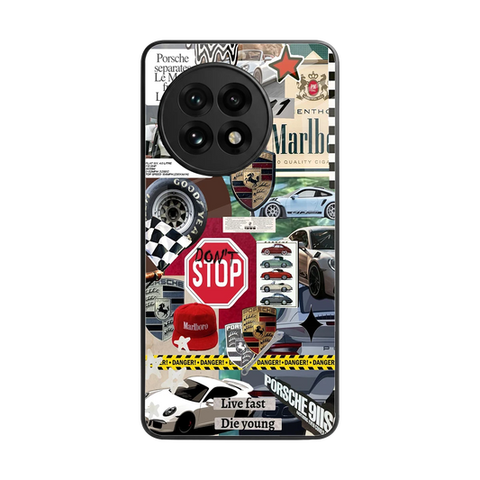 Limitless Ride back phone cover | glass case for oneplus 13r