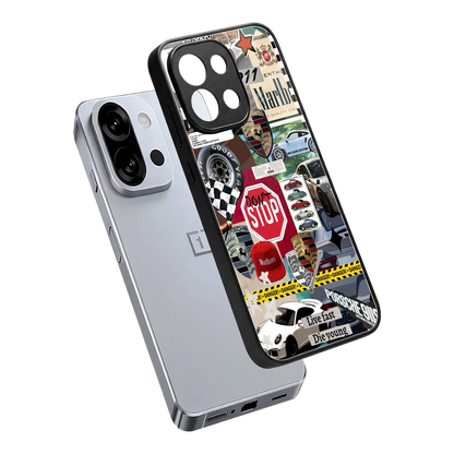 Limitless Ride sleek oneplus 13s cover with tempered glass back and TPU edges
