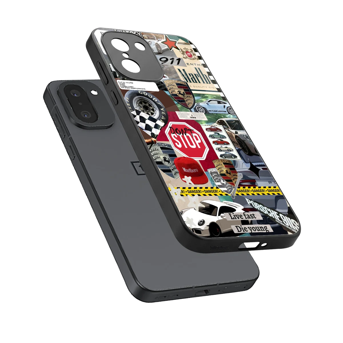Limitless Ride sleek oneplus 15r cover with tempered glass back and TPU edges