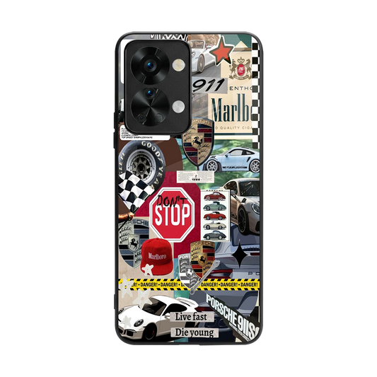 Limitless Ride back phone cover | glass case for oneplus nord 2t