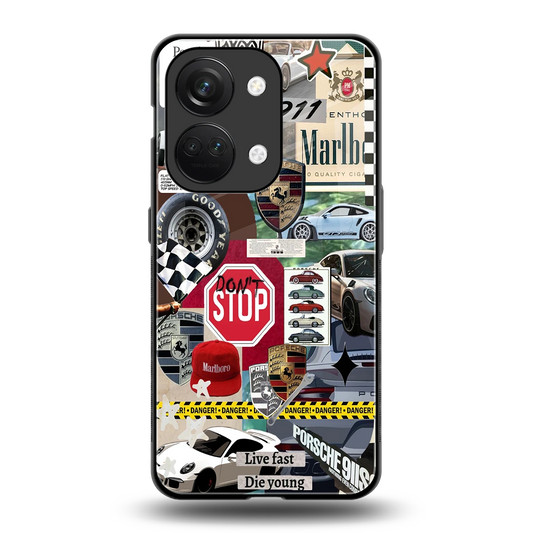 Limitless Ride back phone cover | glass case for oneplus nord 3