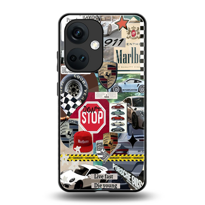 Limitless Ride back phone cover | glass case for oneplus nord ce 3